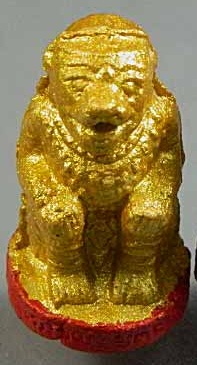 หนุมานชมภูนุช ทาทองฐานแดง เนื้อผงพุทธคุณผสมว่าน 108 หลวงปู่หมุน ฐิตสีโล วัดสุทัศน์ พิธีพุทธาภิเษก 5