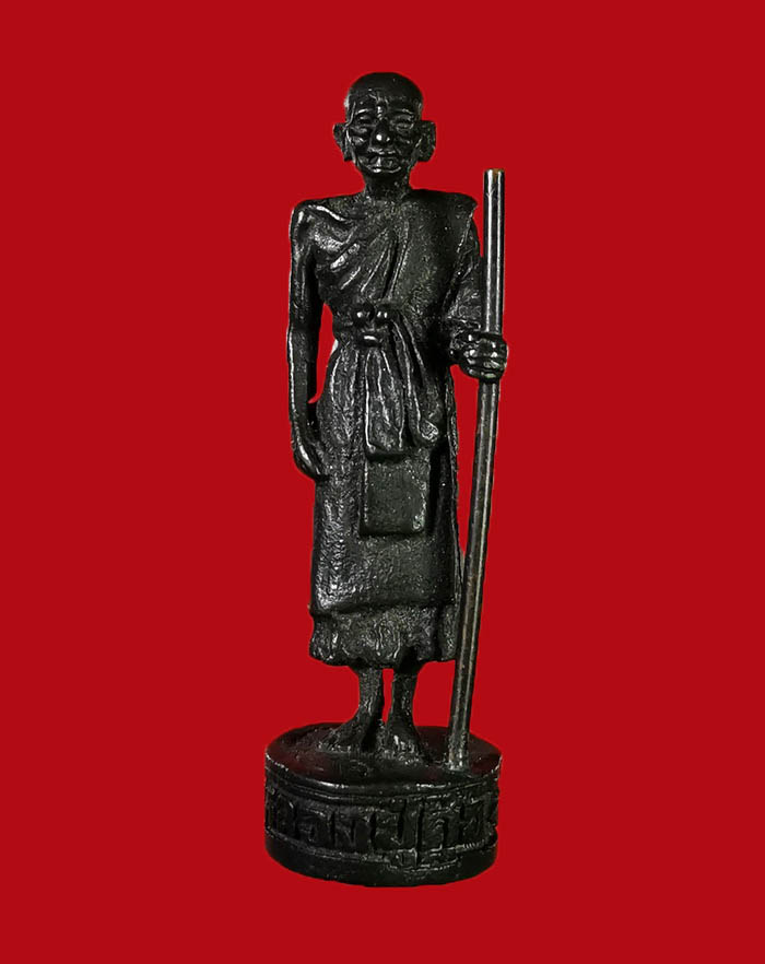 รูปหล่อหลวงปู่ศุข วัดปากคลองมะขามเฒ่า ปี 45 รุ่นสร้างศาลหลวงปู่ศุข ที่ จ.ชุมพร เนื้อนวะ ตอกโค๊ต