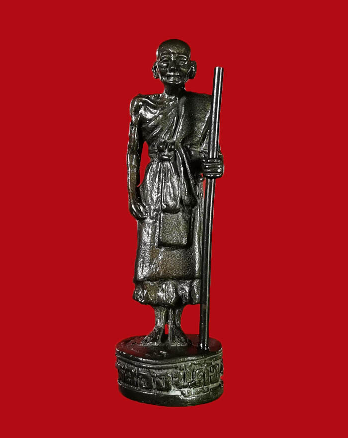 รูปหล่อหลวงปู่ศุข วัดปากคลองมะขามเฒ่า ปี 45 รุ่นสร้างศาลหลวงปู่ศุข ที่ จ.ชุมพร เนื้อนวะ ตอกโค๊ต # 2 