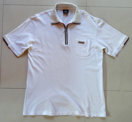 เสื้อโปโล DUNLOP ของแท้ Motor Sport คอซิป