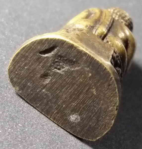 30 บาท รูปหล่อพระสังกัจจายน์ เก่าเนื้อทองเหลือง