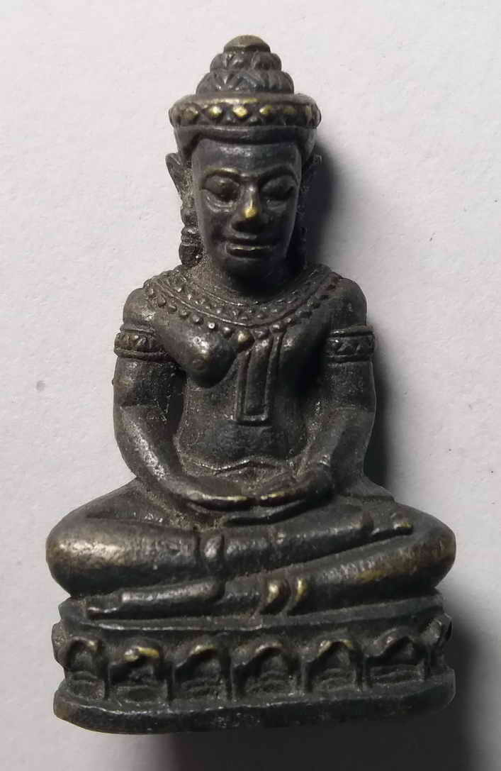 100 บาท รูปหล่อโป๋หลุย วัดทรงคนอง ไม่ทราบปีที่สร้างเนื้อนวะโลหะ   BOX PINK