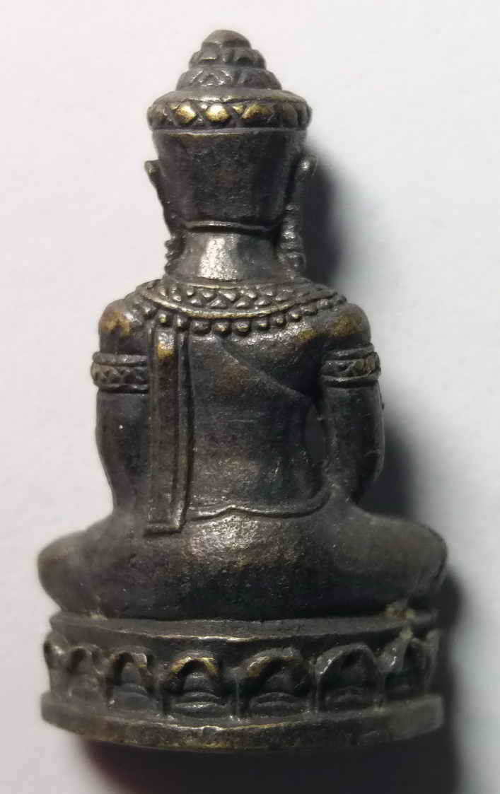 100 บาท รูปหล่อโป๋หลุย วัดทรงคนอง ไม่ทราบปีที่สร้างเนื้อนวะโลหะ   BOX PINK