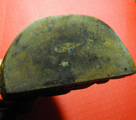 พระปิดตาไม้แกะ เก่ามีอายุ ขนาดบูชา 3.5นิ้วX7.5นิ้ว