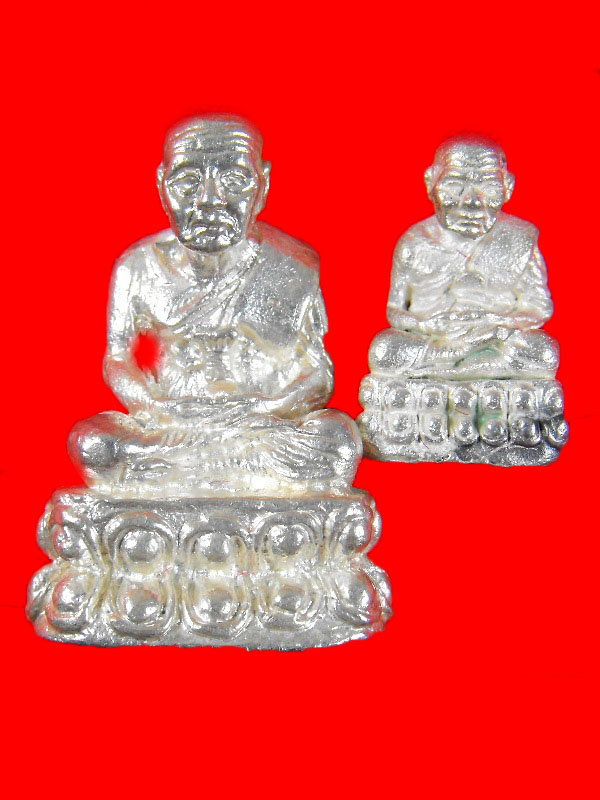 หลวงพ่อทวด(กริ่งลอยองค์) วัดช้างไห้ "รุ่นสร้างอุโบสถวัดทรายขาว ปี2537"..เนื้อเงิน