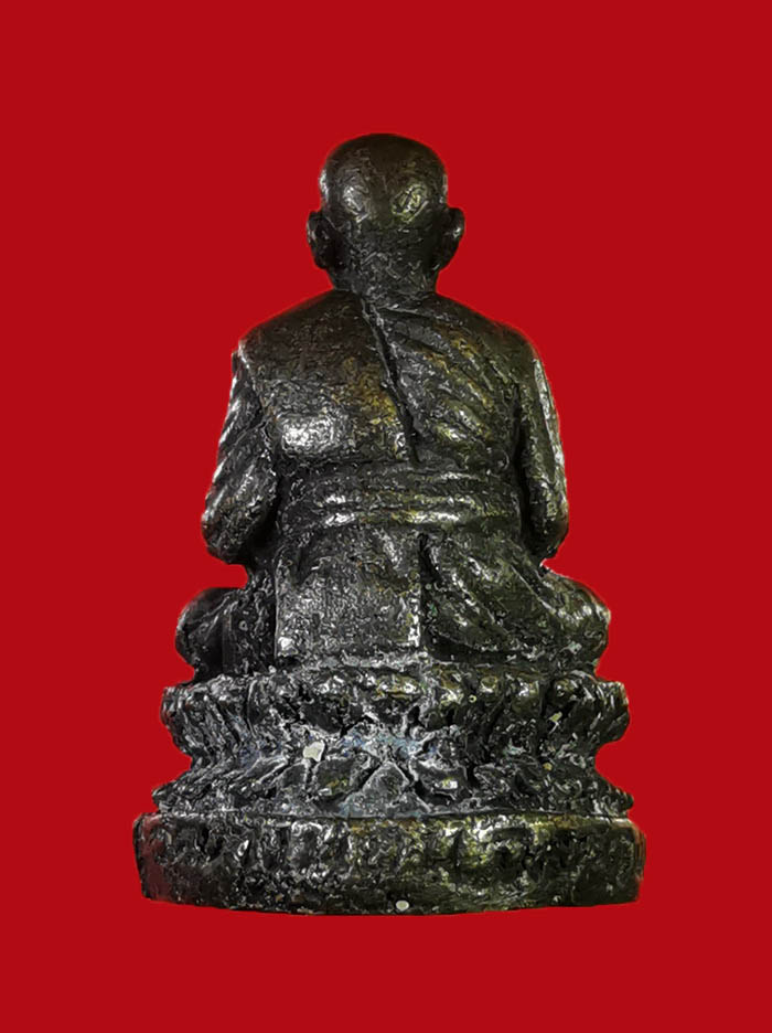 รูปหล่อโบราณหลวงปู่ทวด วัดบางนอน จ.ระนอง ปี 35 พิธีโบราณ อุดผง ตอกโค๊ต