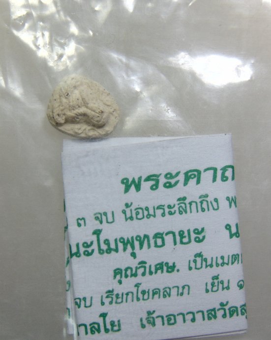 ๒๐ พระปิดตาจิ๋วหลวงพ่อรักษ์ วัดสุทธาวาสฯ จ อยุธยา