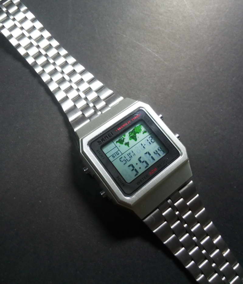 SKMEI นาฬิกาข้อมือ รุ่น SKMEI 1338 สายสแตนเลส   เจ๋งสุดๆด้วยฟังก์ชั่น World Time ดูเวลาโลก