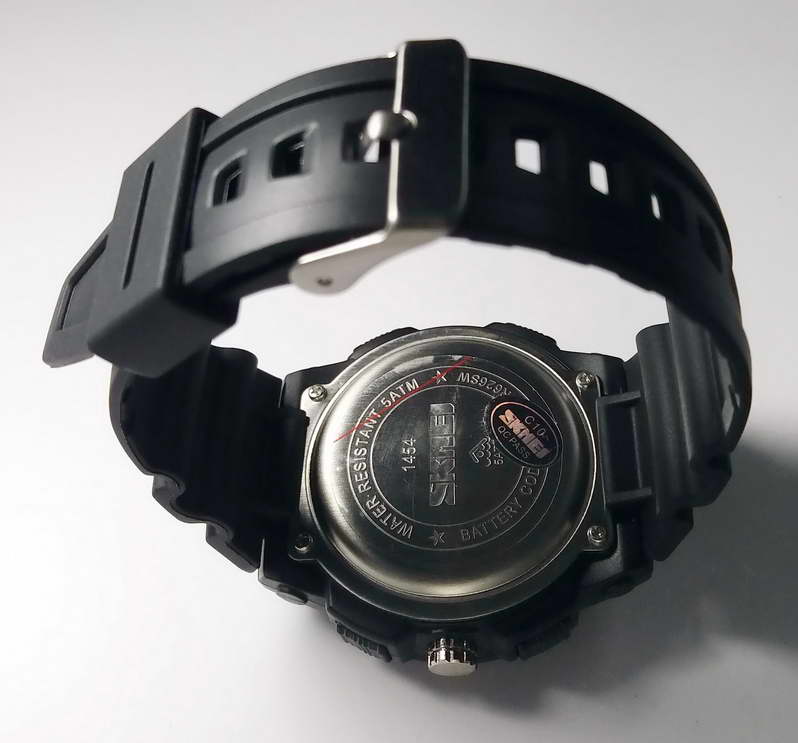 นาฬิกาข้อมือ  SKMEI   รุ่น: 1454 จอแสดงผลแบบ 2 ระบบ Dual  แบบเข็ม และ ดิจิตอล   กันน้ำ