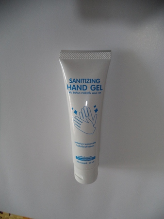 @@เคาะเดียว@@ เจลอนามัย Sanitizing  Hand  Gel 60 ml+หน้ากากอนามัย 5 ชิ้นเป็นของใหม่ 3 ชั้น 