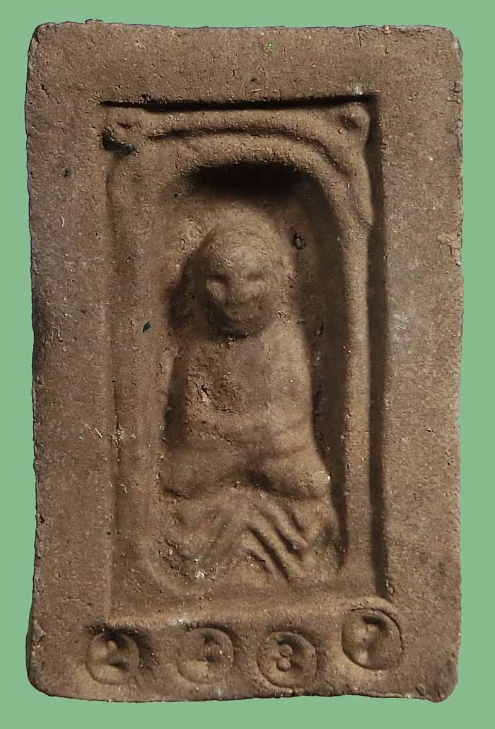 หลวงปู่ทวด รุ่นสร้างบ้านให้พ่อพิมพ์สี่เหลี่ยม เนื้อว่านแจกกรรมการ ปี2541 โค้ดเงิน ฝังตะกรุด สวยแชมป์