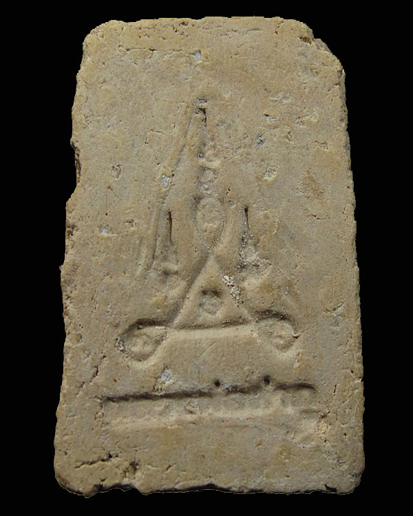 พระสมเด็จหลวงพ่อลำภู พิมพ์เกศจรดซุ้มบล็อคเครื่องหลังยันต์จมลึก วัดใหม่อมตรส กทม.องค์ที่ 2