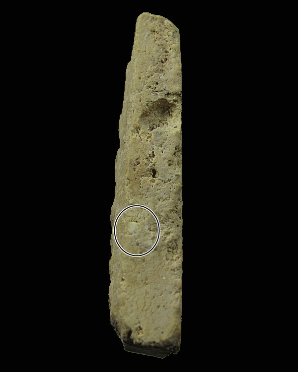 พระสมเด็จหลวงพ่อลำภู พิมพ์เกศจรดซุ้มบล็อคเครื่องหลังยันต์จมลึก วัดใหม่อมตรส กทม.องค์ที่ 2