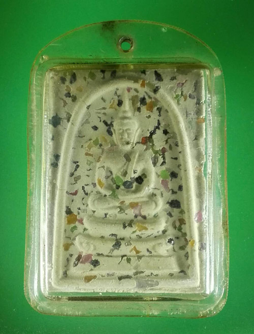 พระสมเด็จสองหน้า โรยพลอย พระมหาโกเมส มณีโชติ วัดราชนัดดา กรุงเทพฯ ปี 2512 ลป.โต๊ะ ลพ.กวย ปลุกเสก 