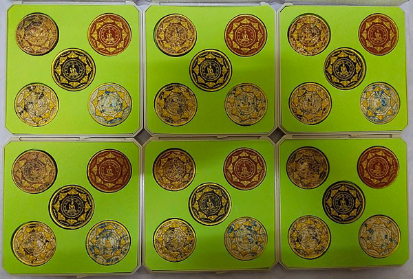 วัดใจ 300.-!!! 6 ชุด รวม 30 องค์ จตุคามรามเทพ ชุดกล่องกรรมการ รุ่น มงคลแผ่นดิน 50 ขนาด 5 CM. หายาก
