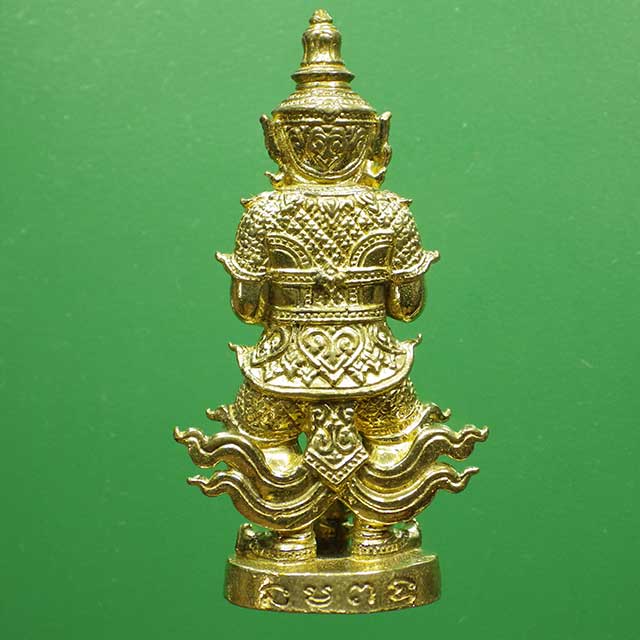 ท้าวเวสสุวรรณ หลวงพ่อทอง สุทธสีโลวัดบ้านไร่ รุ่นทองประทาน บันดาลทรัพย์ เนื้อทองระฆัง ปี2561
