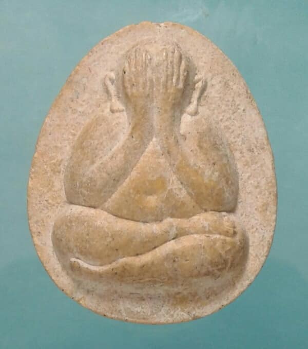 ปิดตาเนื้ผงหลังยันต์2 ไม่ทราบเกจิ เคาะเดียวแดง