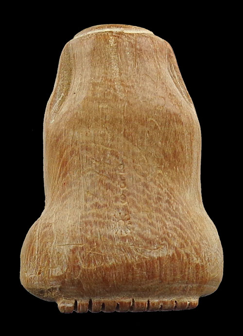 พระปิดตา ไม้แกะ รุ่นเจริญพรบน ฝังตะกรุดทองคำ หลวงปู่เกลี้ยง วัดโนนแกด ศรีสะเกษ 