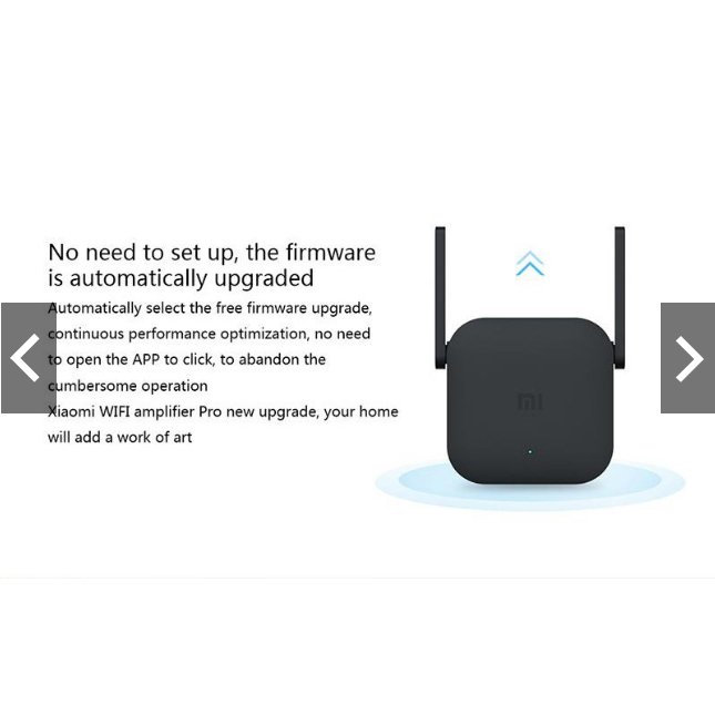 ตัวขยายสัญญาณ WiFi (300Mbps) เพื่อครอบคลุมพื้นที่มากขึ้น Xiaomi Mi WiFi Amplifier Pro
