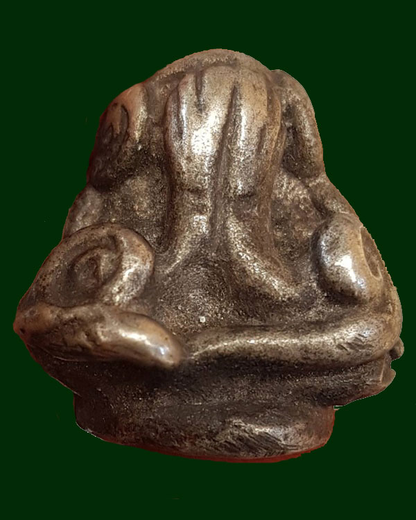 พระปิดตา เนื้อสำริดขันลงหิน ศิลป์สายใต้