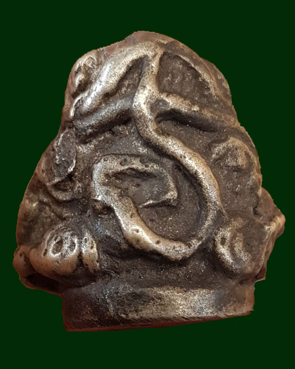 พระปิดตา เนื้อสำริดขันลงหิน ศิลป์สายใต้