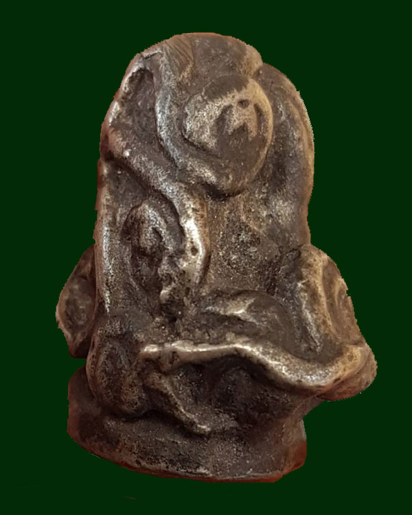 พระปิดตา เนื้อสำริดขันลงหิน ศิลป์สายใต้