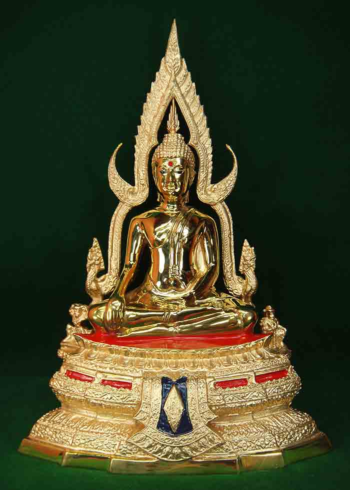 พระพุทธชินราช วัดพระศรีรัตนมหาธาตุ (วัดใหญ่) จ.พิษณุโลก ซุ้ ม ถอดได้ ฐานหน้าอกเลาหลังพานพระศรีเนื้อท