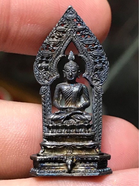 2 องค์ เนื้อเงิน กับ ทองเหลือง พระนิรันตราย วัดนิเวศธรรมประวัติ อยุธยา