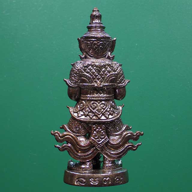 ท้าวเวสสุวรรณ หลวงพ่อทอง สุทธสีโลวัดบ้านไร่ รุ่นทองประทาน บันดาลทรัพย์ เนื้อสัมฤทธิ์ ปี2561