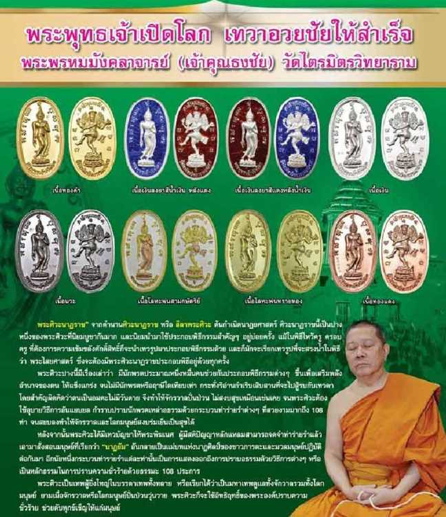 **วัดใจ**เหรียญพระพุทธเจ้าเปิดโลก หลังพระศิวะนาฏราช เจ้าคุณธงชัย วัดไตรมิตรวิทยาราม ปี ๒๕๕๙**ตอกโค้ด