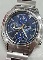 นาฬิกา SEIKO CHRONOGRAPH หน้าฟ้า เข็มโครโนเหลือง 100M Water Resist