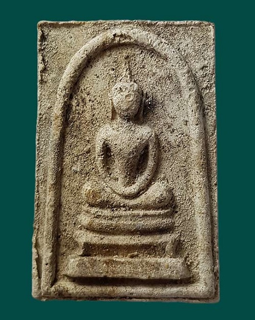 พระสมเด็จหลังพระสีวลี พิมพ์ใหญ่ เอวเล็ก เนื้อผงบรรจุกรุ หลวงพ่อกวย วัดโฆษิตาราม ปี15...เคาะเดียวแดง.