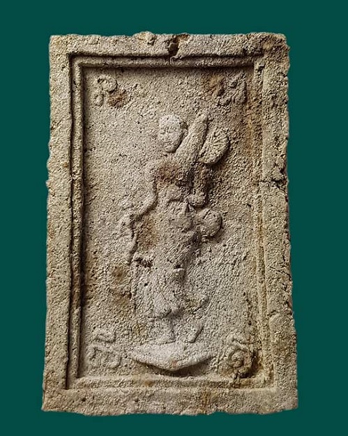 พระสมเด็จหลังพระสีวลี พิมพ์ใหญ่ เอวเล็ก เนื้อผงบรรจุกรุ หลวงพ่อกวย วัดโฆษิตาราม ปี15...เคาะเดียวแดง.