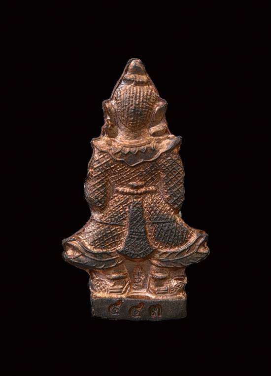 ท้้าวเวสสุวรรณรุ่นแรก หลวงพ่อจรัญ วัดอัมพวัน เนื้อนวะ No.443 ปี 2555