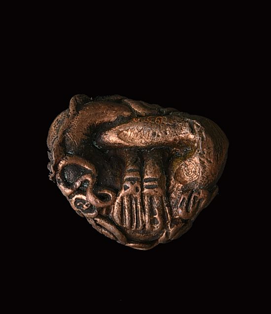 พระปิดตายันต์ยุ่งรุ่นแรก พระอาจารย์นะดี วัดเนินสาธารณ์ นวะโลหะ