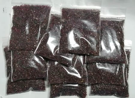 เศษพลอยโกเมนพม่าแท้ธรรมชาติ น้ำหนัก 1 กิโลกรัม (แบ่งเป็นถุงๆ ละ 100 กรัม รวม 10 ถุง)