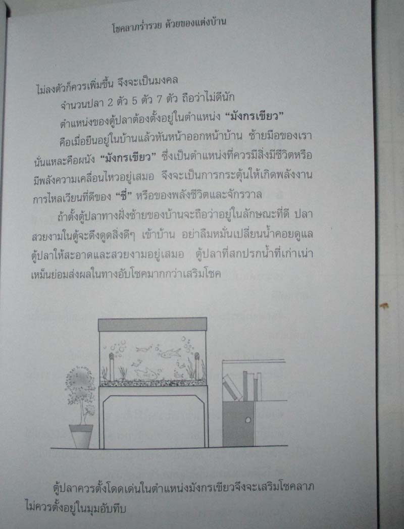 หนังสือโชคลาภร่ำรวยด้วยของแต่งบ้าน
