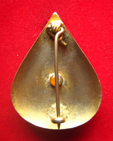 เข็มกลัดภปร. ที่ระลึกงานเฉลิมพระชนมพรรษา 6 รอบ 5 ธ.ค. 2542 เนื้อกะไหล่ทองลงยา