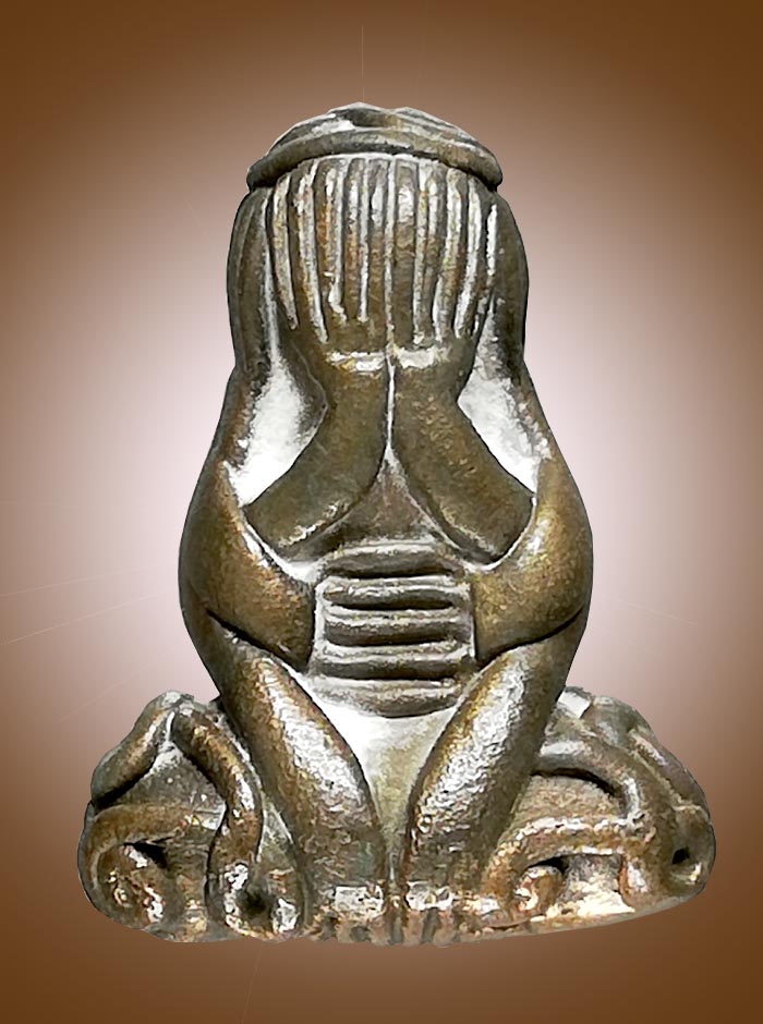 พระปิดตายันต์น่องสองหน้า(นวะ)หลวงพ่ออุ้นวัดตาลกงปี47