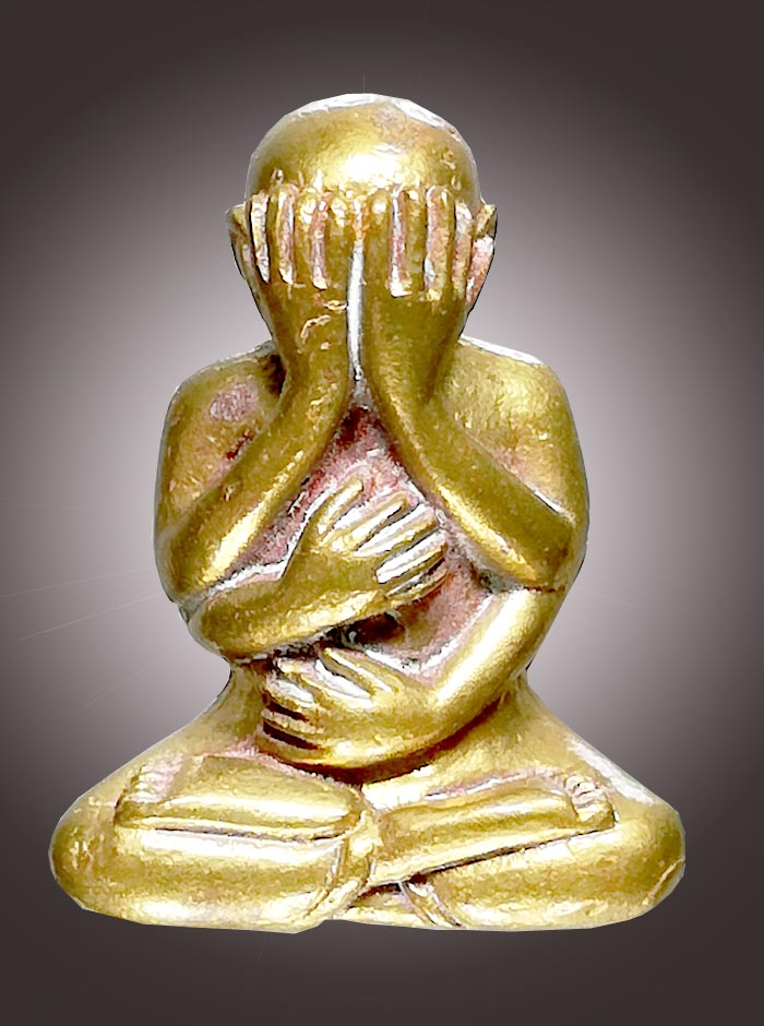 พระปิดตาโยงก้นทองผสมหลวงพ่ออุ้นวัดตาลกงปี44