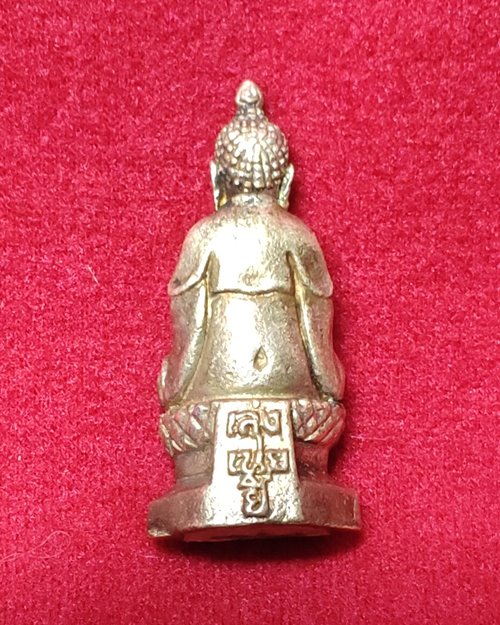 รูปหล่อพระยูไลเนื้อเงินรุ่น๑ ฉลอง130ปี หลังตอกโค๊ต วัดเล่งเน่ยยี่(วัดมังกร) อุดผงไวโรจน์ฝังตะกรุด