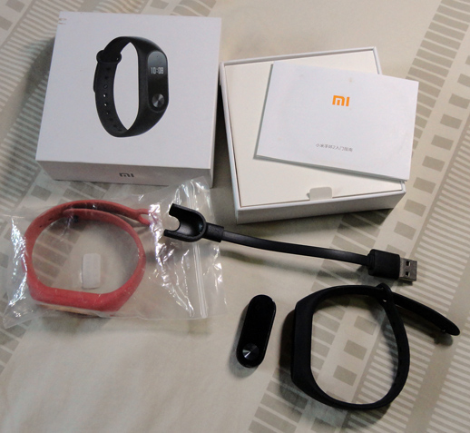mi band2 สายรัดข้อมืออัจฉริยะ เพื่อสุขภาพ ครบกล่อง + สายแถมฟรี1เส้น