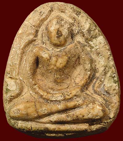 *พระผงน้ำมัน พิมพ์หลวงพ่อโต กรุวัดอัมพวา บางกอกน้อย กรุงเทพฯ*