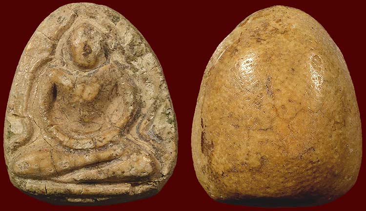 *พระผงน้ำมัน พิมพ์หลวงพ่อโต กรุวัดอัมพวา บางกอกน้อย กรุงเทพฯ*