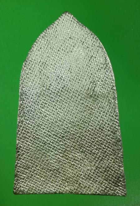 พระพุทธชินราชใบเสมาชินเงิน รุ่นประทานพร ปี 2547 เนื้อชินปรอทขาว พร้อมกล่อง สภาพเดิมๆ...#41