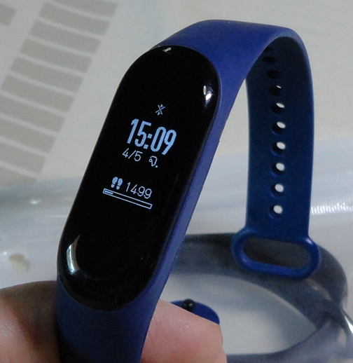mi band3 สายรัดสุขภาพข้อมืออัจฉริยะ สายน้ำเงินเข้ม  + สายชาร์จ + สาย mi สีม่วง แถมเพิ่มให้ฟรี 1 เส้น