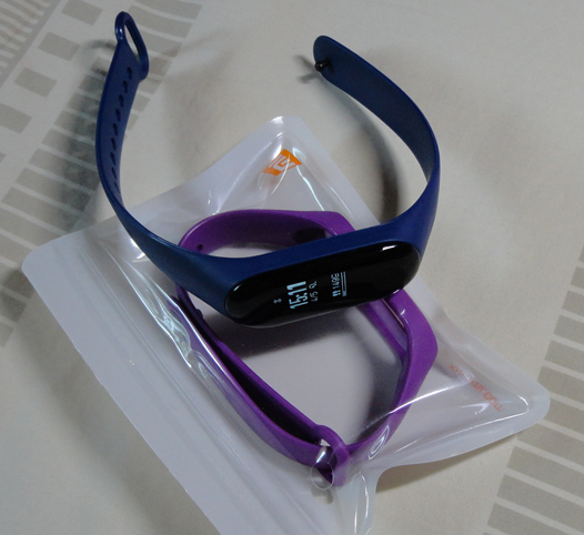 mi band3 สายรัดสุขภาพข้อมืออัจฉริยะ สายน้ำเงินเข้ม  + สายชาร์จ + สาย mi สีม่วง แถมเพิ่มให้ฟรี 1 เส้น