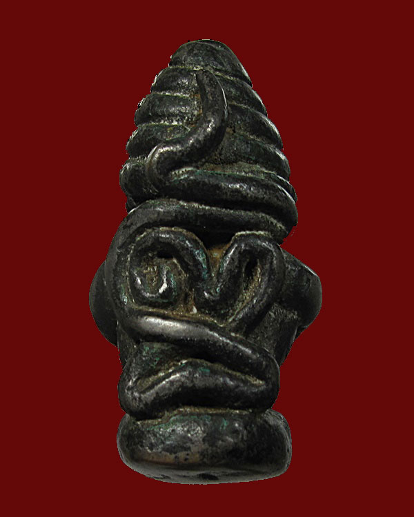 พระปิดตา เนื้อสำริดขันลงหิน ศิลป์สายใต้