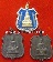 หลวงพ่อโสธรลงยาสีน้ำเงิน ปี ๑๙ สวยกริ๊บ 1 องค์+เนื้อทองแดง ปี ๑๙ อีก 2 องค์*179