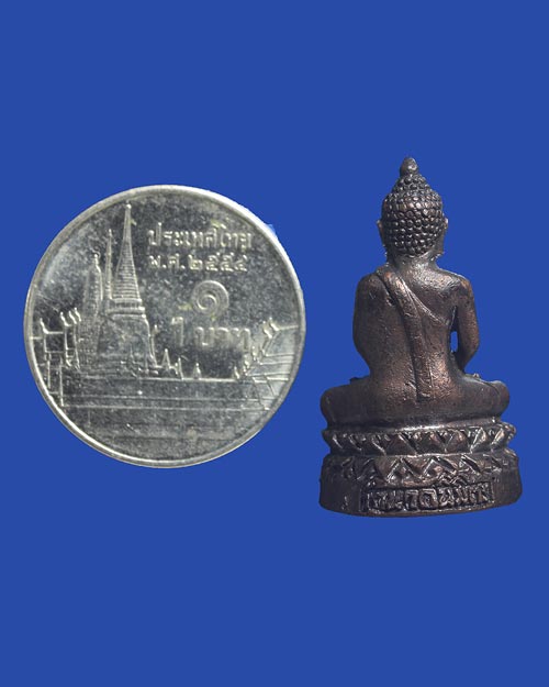 รูปหล่อพระพุทธ หลวงพ่อหิน วัดนาคนิมิตร เนื้อนวโลหะ